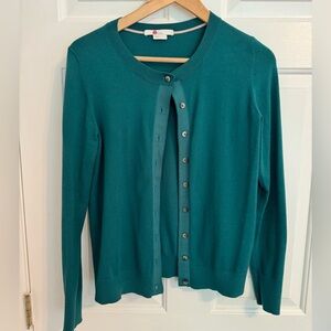 Boden Amelia Crew Cardigan size S green